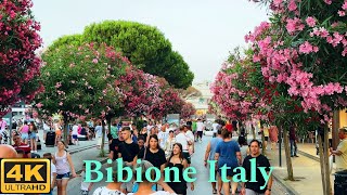 Bibione Italy 🇮🇹 Bibione city center in Summer 4K UHD [upl. by Aerdnael]