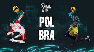 🇵🇱 POL vs 🇧🇷 BRA  Highlights Semi Finals  Mens World Championships 2022 [upl. by Nevar]