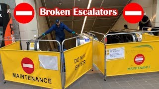 Burrard Skytrain Broken Escalators [upl. by Allicserp505]