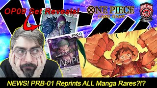 One Piece TCG  News OP09 Card Reveals Have Started PRB Set List Revealed With Manga Reprints [upl. by Janetta502]