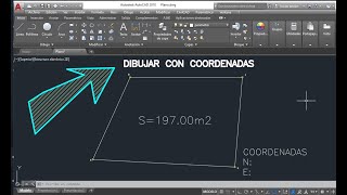 AUTOCAD  COMO DIBUJAR PLANO CON COORDENADAS INSERTAR COORDENDAS EN AUTOCAD [upl. by Akemit523]