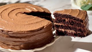 Ultimate Chocolate Layer Cake with Creamy Chocolate Frosting [upl. by Dopp667]