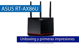 ASUS RTAX86U AX5700 Unboxing y primeras impresiones de este router WiFi 6 con puerto 25G [upl. by Adnaloj392]