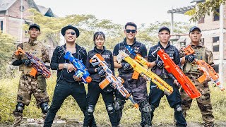 LTT Game Nerf War  Couple Warriors SEAL X Nerf Guns Fight Criminal Group Inhuman Dictator [upl. by Neras]