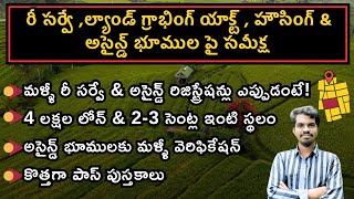 Assigned Land Registration  Re Survey in AP  PMAY Loan amp Illa Pattalu AP  Land Grabbing Act [upl. by Golub]