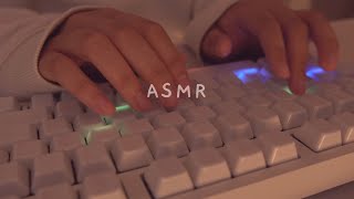 Cozy ASMR 3h typing on ceramic  5 different keyboards ☁️✨ [upl. by Rep]