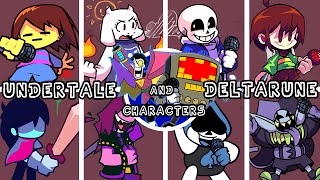 FNF Termination but UNDERTALE and DELTARUNE Character Sings It [upl. by Cheatham]