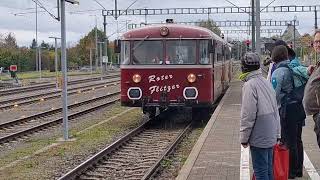 🚃Roter Flitzer auf der Räuberbahn von Aulendorf nach Pfullendorf 🚉 [upl. by Aehsrop819]