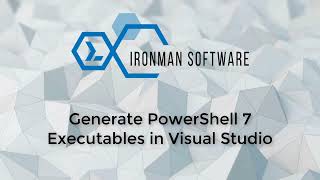 Generate a PowerShell 7 Executable in Visual Studio [upl. by Cornelie]