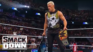 Cody Rhodes Shows Austin Theory Grayson Waller a Chair  SmackDown Highlights 71924  WWE on USA [upl. by Oirasor]