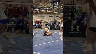 That looked PAINFUL 😱😬 volleyball fail volleyballplayer volleyballworld d1 ankle lusialangi [upl. by Lodi]