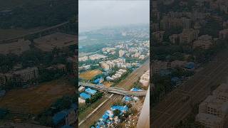 Arial view of bombay aka mumbai महाराष्ट्र from airplane bollywood song mumbai maharashtra [upl. by Hessney]