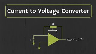 OpAmp Current to Voltage Converter Transimpedance Amplifier and its applications [upl. by Arraik]