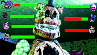 SFM FNaF Hoaxes vs Twisted WITH Healthbars [upl. by Vinni]