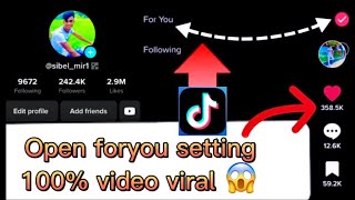 Viral tiktok settings bangla 2023foryou settingshow to viral tiktok videotiktok settings tutorial [upl. by Arada853]