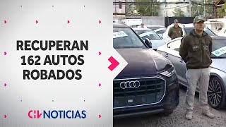 OPERACIÓN 60 SEGUNDOS  Recuperan 162 autos robados y desbaratan banda  CHV Noticias [upl. by Marney]