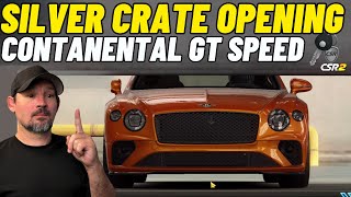 CSR2 Continental GT Speed  Silver Crate  Silver Key Opening [upl. by Fesuoy]