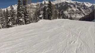 See Forever down Milk Run to Bottom Lift 7  Telluride Ski Resort [upl. by Nikola281]