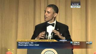 President Obama at 2013 White House Correspondents Dinner CSPAN [upl. by Wilfrid]