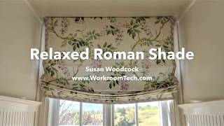 Demonstration of an Operable Relaxed Roman Shade [upl. by Esoryram]