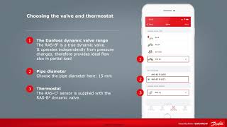 Balancing a radiator using the Danfoss Installer App [upl. by Gayel]