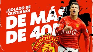 El golazo desde 40 metros de Cristiano Ronaldo con el Manchester United que paralizó al mundo [upl. by Smallman]