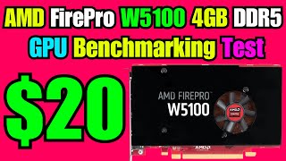 The 20 4GB AMD FirePro W5100 Graphics Card Still a Steal in 2024  GPU FPS Benchmark Test [upl. by Schott]