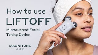 How To Use MAGNITONE LiftOff Microcurrent Facial Toning Device [upl. by Ettigirb130]