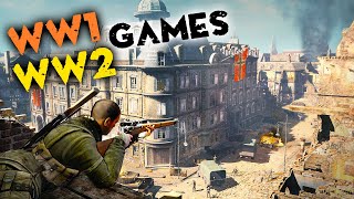 15 Best WORLD WAR Games of All Time [upl. by Ardaid]