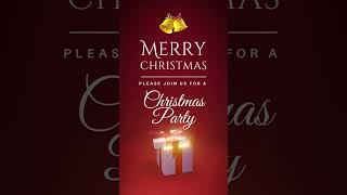 Editable Christmas Party Invitation Template [upl. by Aip]