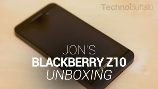 Blackberry Z10 Unboxing  Jons Take [upl. by Lovel785]