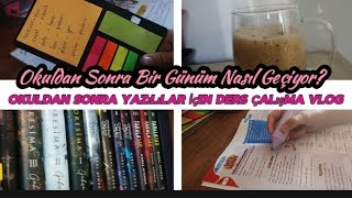 Okuldan Sonra Yazılılar İçin Ders Çalışma Vlog 🌼 Okuldan Sonra Bir Günüm Nasıl Geçiyor ☕🌸lgs2025 [upl. by Hannazus]