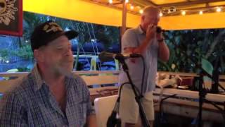 Douglas quotWhistlerquot Van Nostrand singing an original song at the Beach Bar in St John USVi [upl. by Mair802]