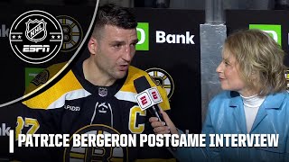 Patrice Bergeron says Bruins reaching 62 wins is special  NHL on ESPN [upl. by Pedaiah658]