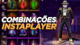 SKINS VERSÃO INSTAPLAYER • MELHORES COMBINAÇÕES DE ROUPAS NO FREE FIRE [upl. by Sabelle992]