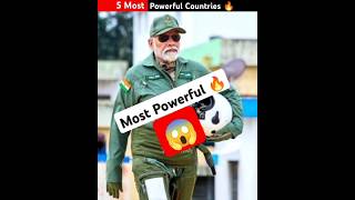 5 MOST POWERFUL COUNTRIES🔥😱shorts facts trending [upl. by Sewel]