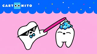 Brush Your Teeth Song Swish Swish ✨🦷🪥  Cartoonito [upl. by Nyliuqcaj]