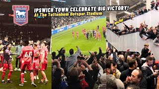 Completely Crazy Scenes As Ipswich Town Celebrate First Premier League Win Since 2002 Away at Spurs [upl. by Ahtar926]