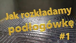 Rozkładamy podłogówke na poddaszu Rozkładamy folie pod podłogówkę [upl. by Adkins]