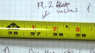 Read a tape measure in feetinches markings on the blade [upl. by Clarita]