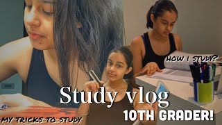 Study vlog  10th grade CBSE  Gauri Bhasin [upl. by Zavras]