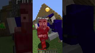 Checking Players For Dangerous Items vs Emoji Detect Reaction shorts meme minecraft [upl. by Jarin473]