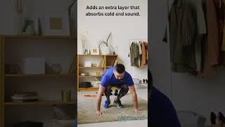 How to Install Underlay Carpet  A Beginners Guide to Installing Underlay Carpet in Dubai shorts [upl. by Chivers]