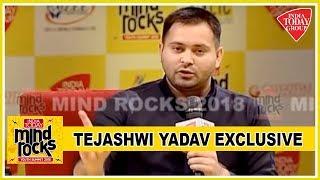 Tejashwi Yadav Exclusive  2019 Polls About Modi vs Public Not Modi vs Opposition  Mind Rocks 2018 [upl. by Enomor655]