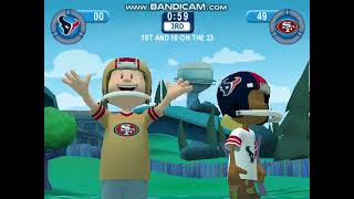 Backyard Football 2006 Season Playthrough Year 1 Part 40 Game 10 49ers Vs Texans 34 [upl. by Christoph]