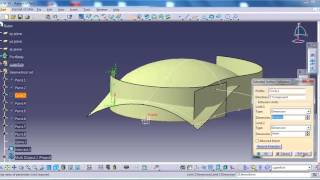 catia surface modeling mouse pc 12 [upl. by Ynaffit]