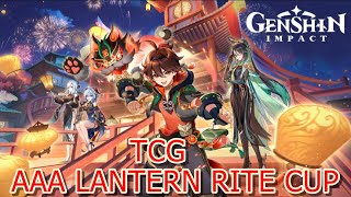 AAA Lantern rite cup  Genshin TCG tournament [upl. by Enyar928]