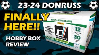 FINALLY HERE 202324 Panini Donruss FIFA Hobby Box Soccer Review [upl. by Jerrol]