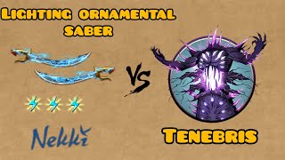 LIGHTING ORNAMENTAL SABER VS TENEBRIS  SHADOW FIGHT 2 gaming shadowfight2 [upl. by Dorca]