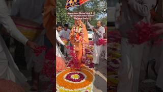 Divine Arrival 🌷 Welcoming Sripad Bhakti Vikas Swami Maharaj in ISKCON Bhopal BhaktiVikasSwami [upl. by Sellihca]